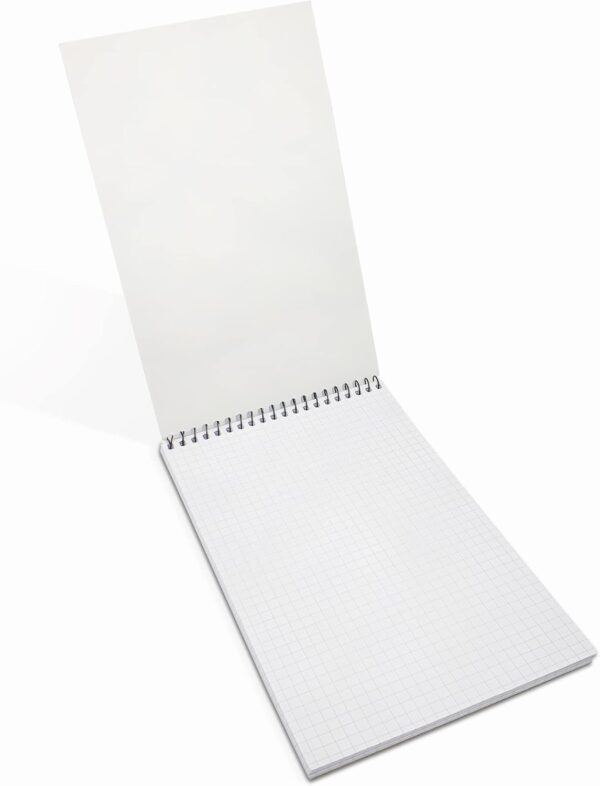 Sinarline Top Spiral Notebook 5mm Square 12.7 cmX8" Sheet, Great for Office or Personal use. - Image 4